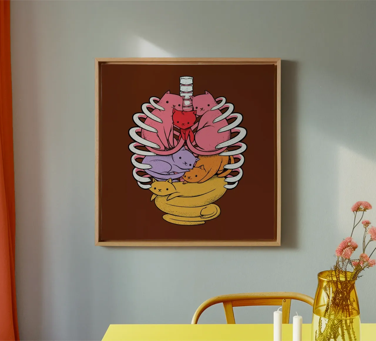 Anatomicat canvas met Baklijst van Tobe Fonseca
