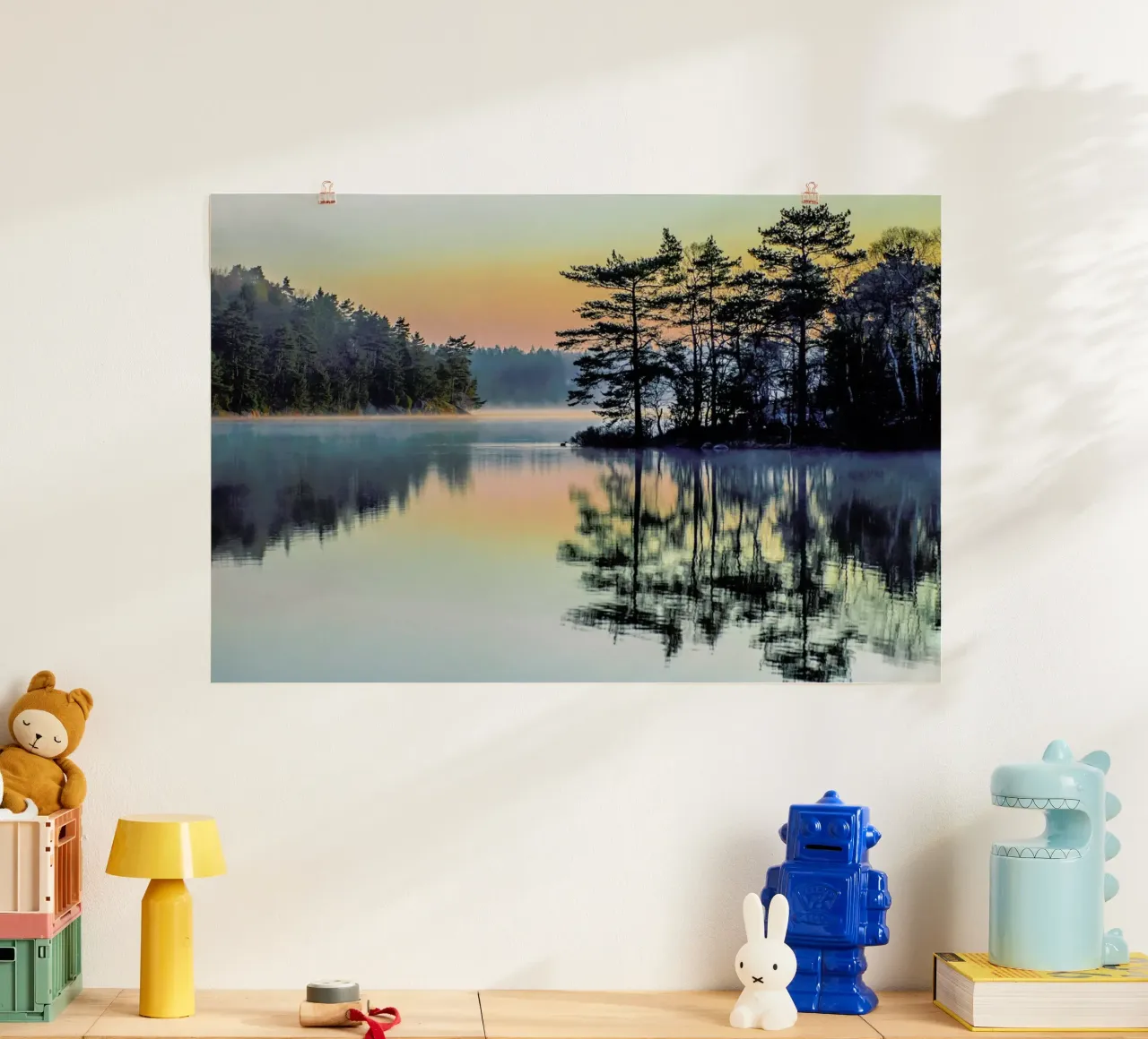 Before People Wake - Benny Pettersson poster con telaio in plastica da Pictufy