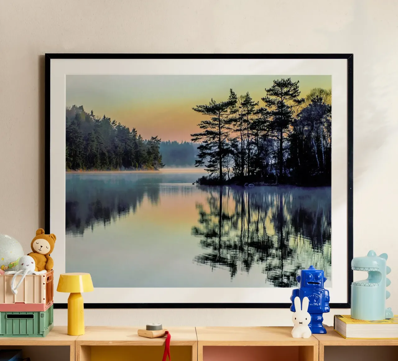 Before People Wake - Benny Pettersson poster con telaio in plastica da Pictufy
