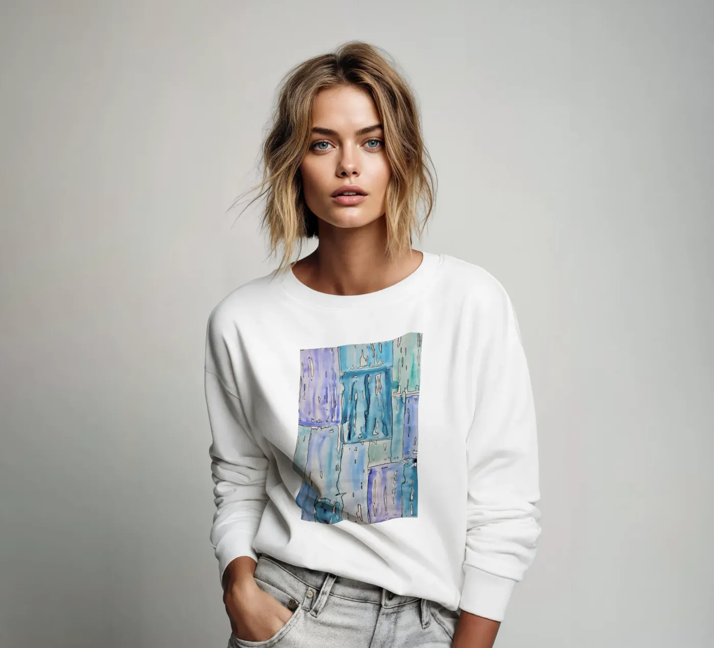 COLOUR-CODE BLUE sweatshirt van FRITSCH&FRITSCH