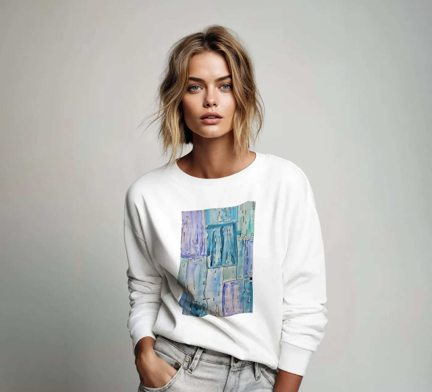 COLOUR-CODE BLUE sweatshirt van FRITSCH&FRITSCH