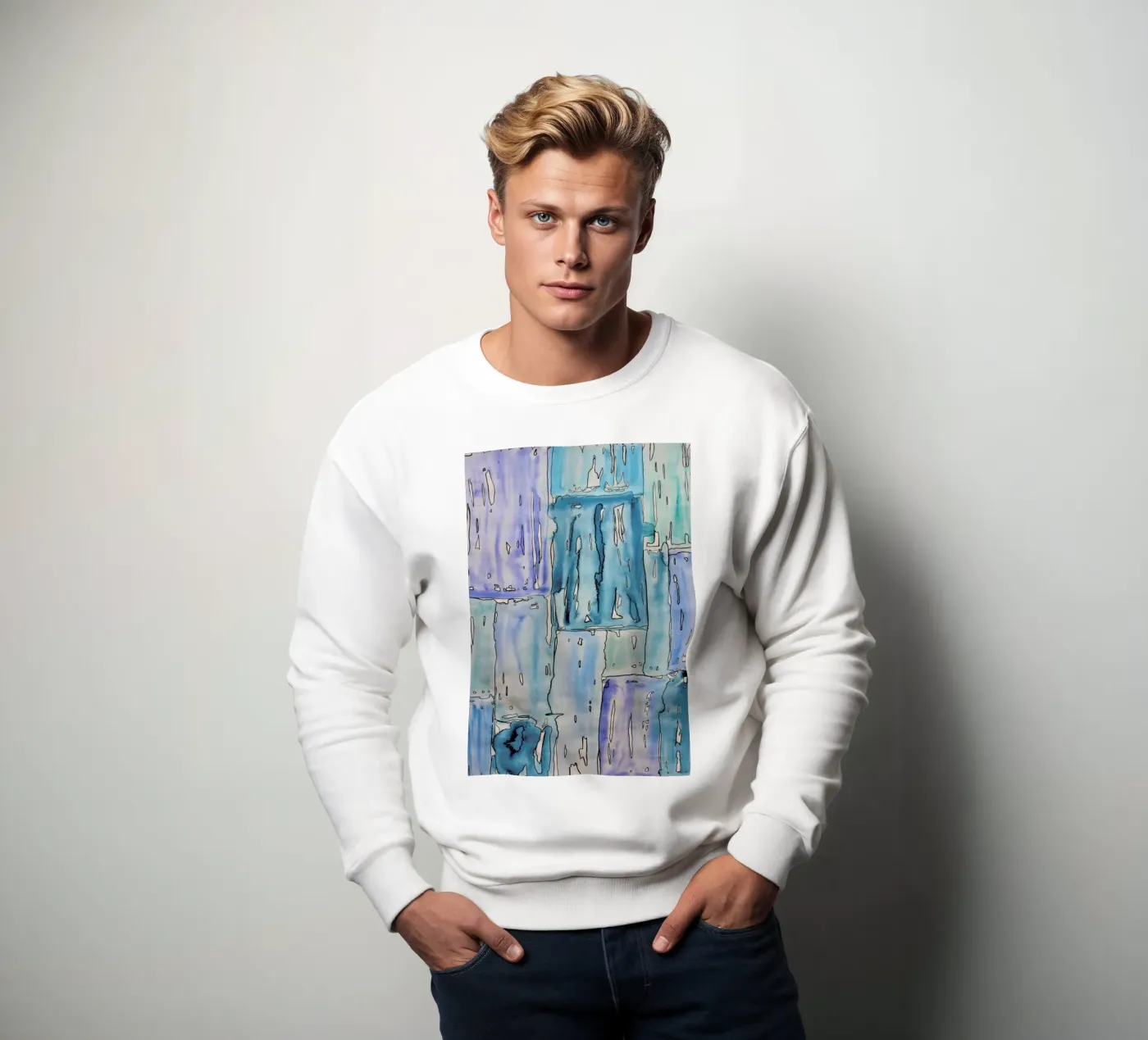 COLOUR-CODE BLUE sweatshirt van FRITSCH&FRITSCH