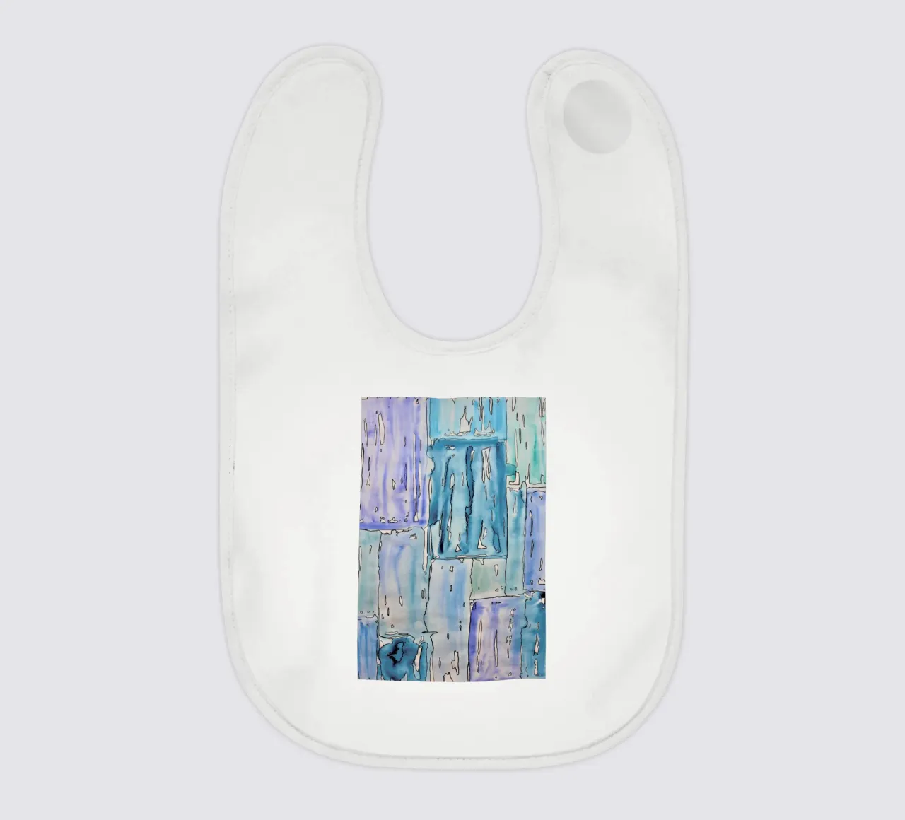 COLOUR-CODE BLUE baby bib by FRITSCH&FRITSCH