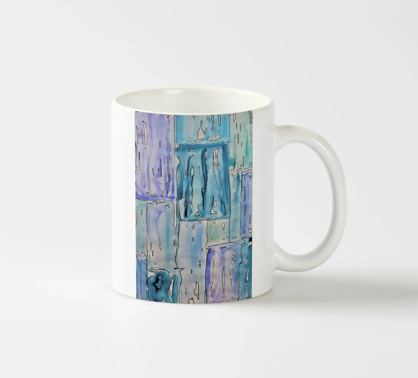 COLOUR-CODE BLUE Keramik Tasse von FRITSCH&FRITSCH