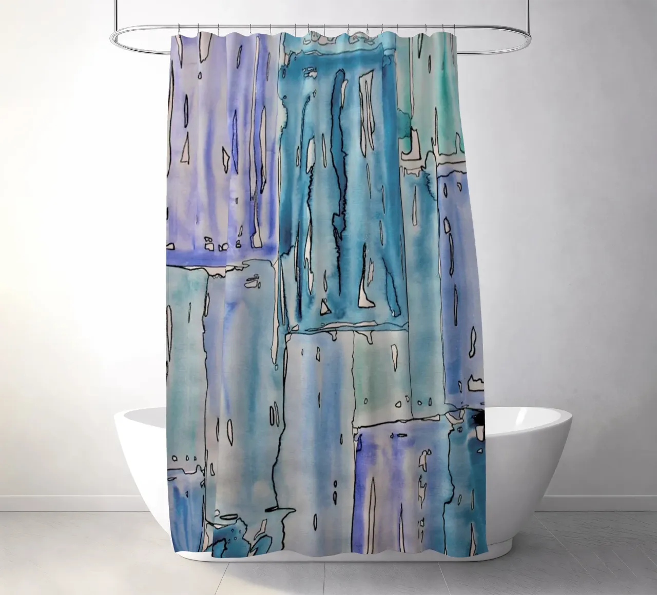 COLOUR-CODE BLUE Duschvorhang von FRITSCH&FRITSCH