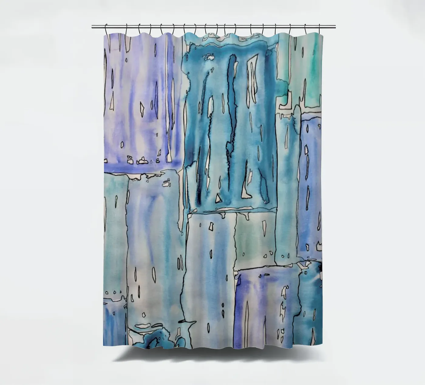 COLOUR-CODE BLUE shower curtain by FRITSCH&FRITSCH