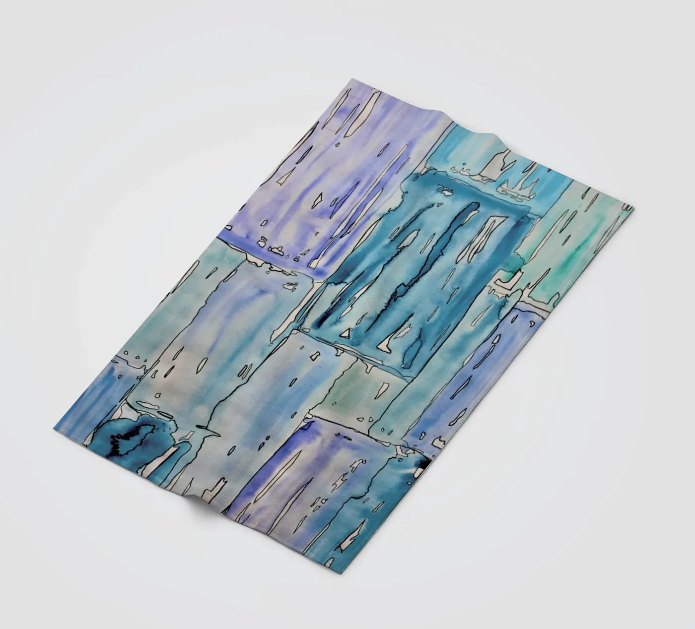 COLOUR-CODE BLUE coperta in pile da FRITSCH&FRITSCH