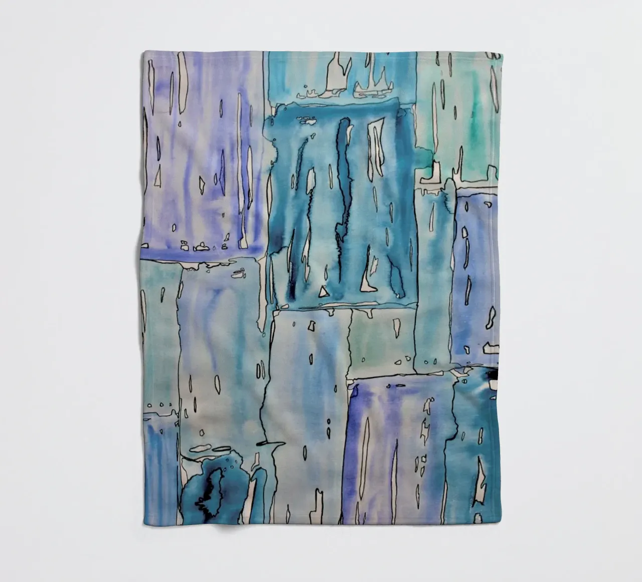 COLOUR-CODE BLUE Fleecedecke von FRITSCH&FRITSCH