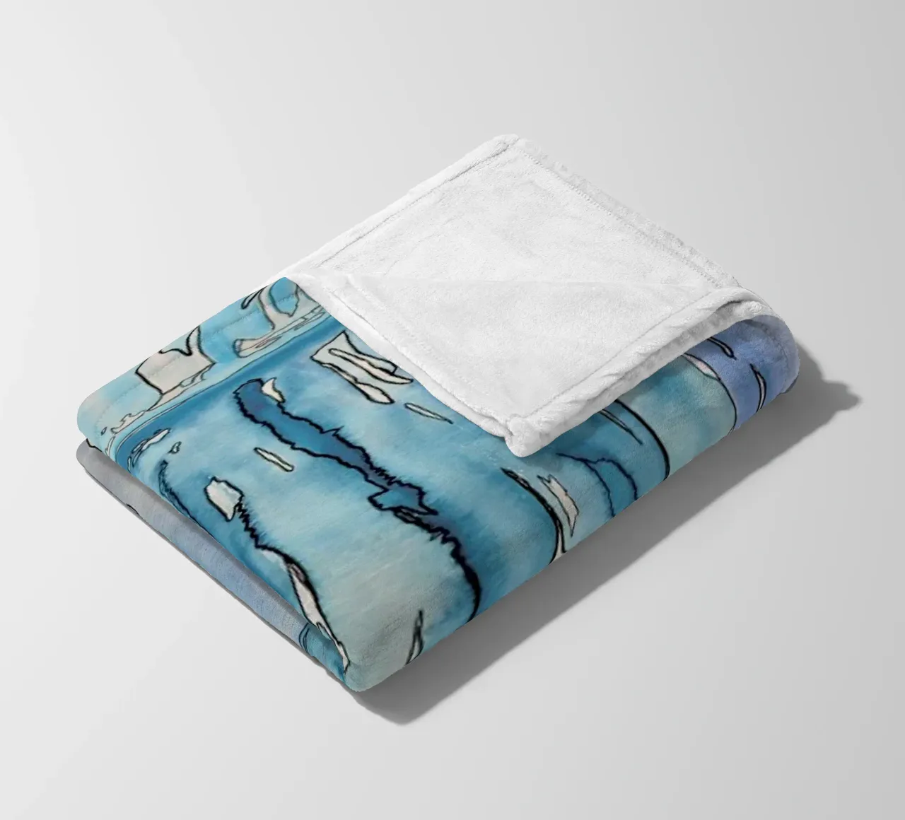 COLOUR-CODE BLUE Fleecedecke von FRITSCH&FRITSCH