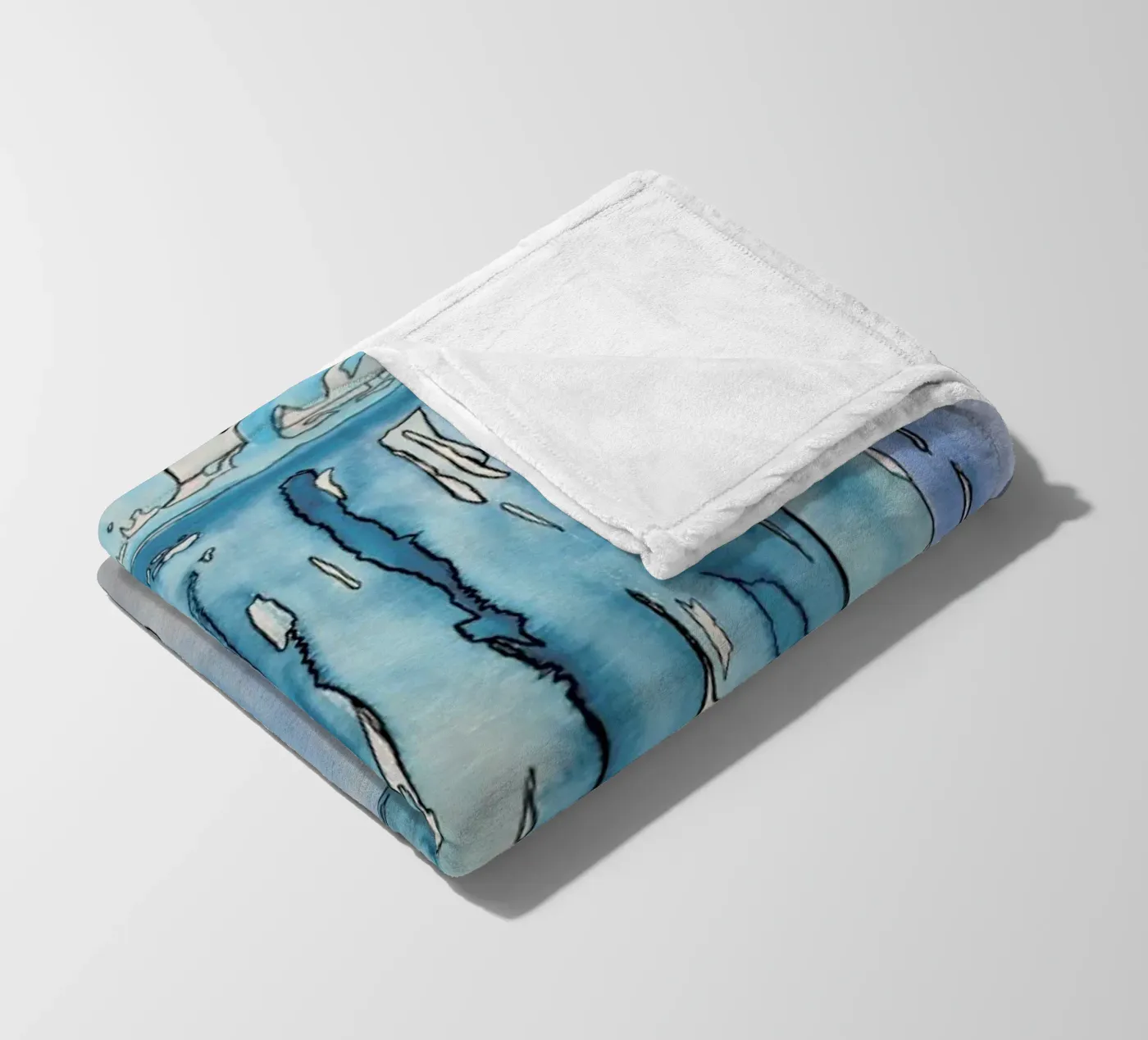 COLOUR-CODE BLUE Fleecedecke von FRITSCH&FRITSCH