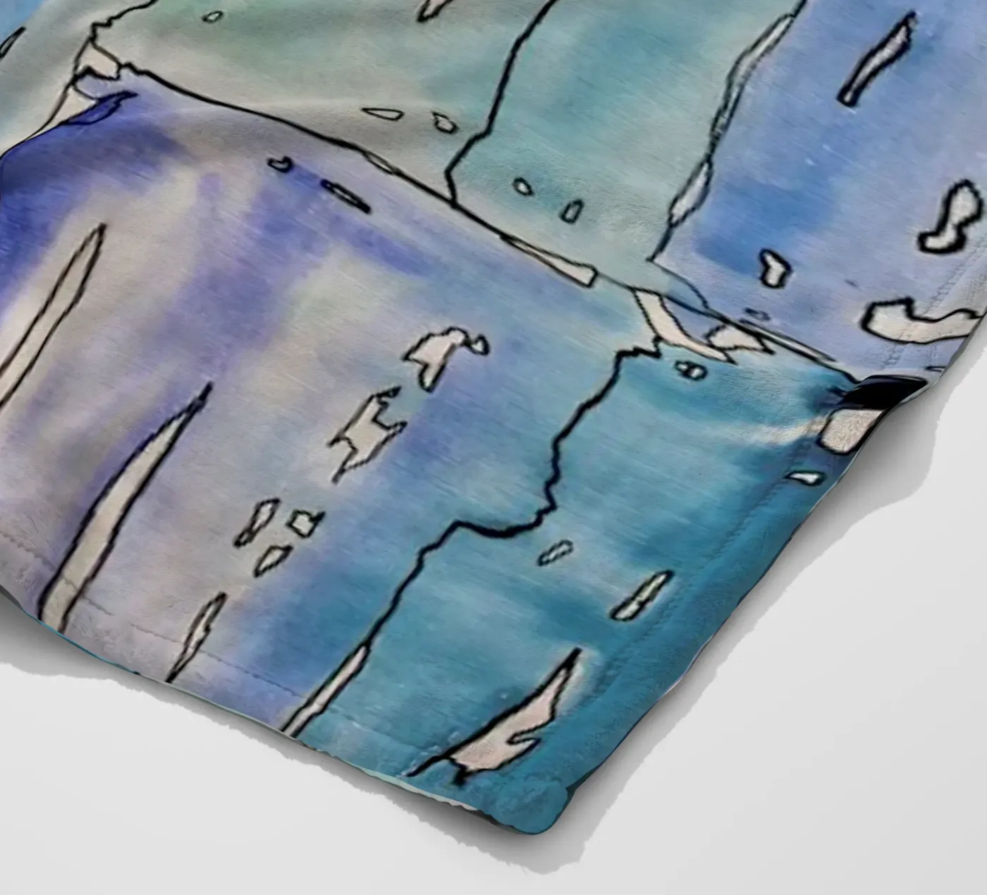 COLOUR-CODE BLUE Fleecedecke von FRITSCH&FRITSCH