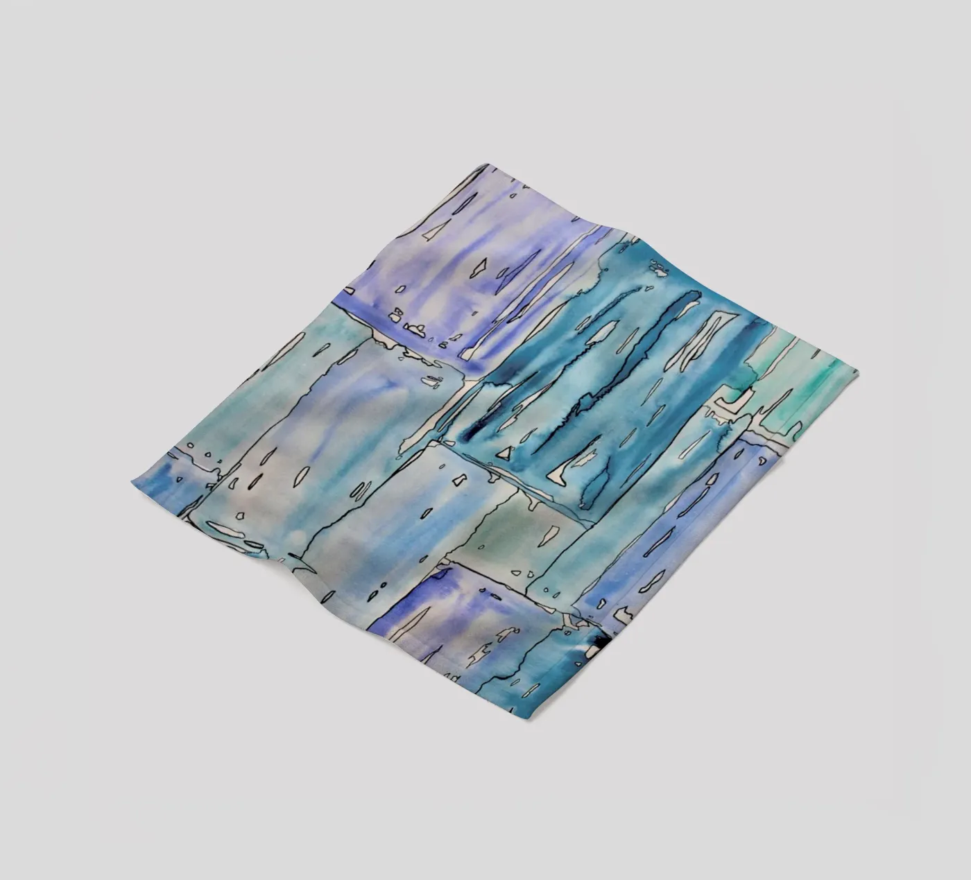 COLOUR-CODE BLUE Fleecedecke von FRITSCH&FRITSCH