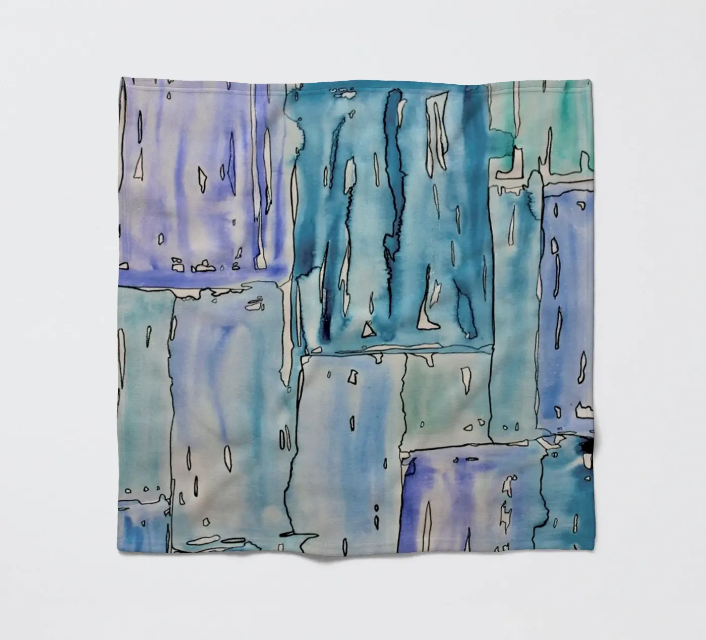 COLOUR-CODE BLUE Fleecedecke von FRITSCH&FRITSCH