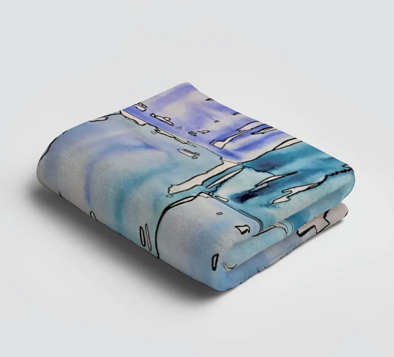 COLOUR-CODE BLUE badhanddoek van FRITSCH&FRITSCH