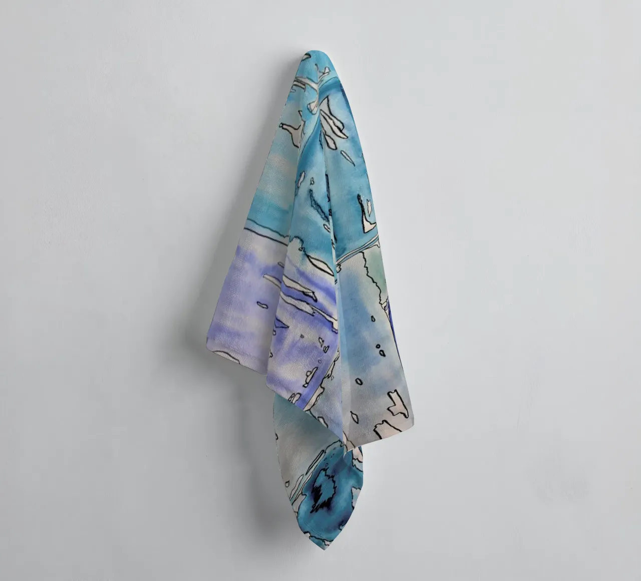 COLOUR-CODE BLUE badhanddoek van FRITSCH&FRITSCH