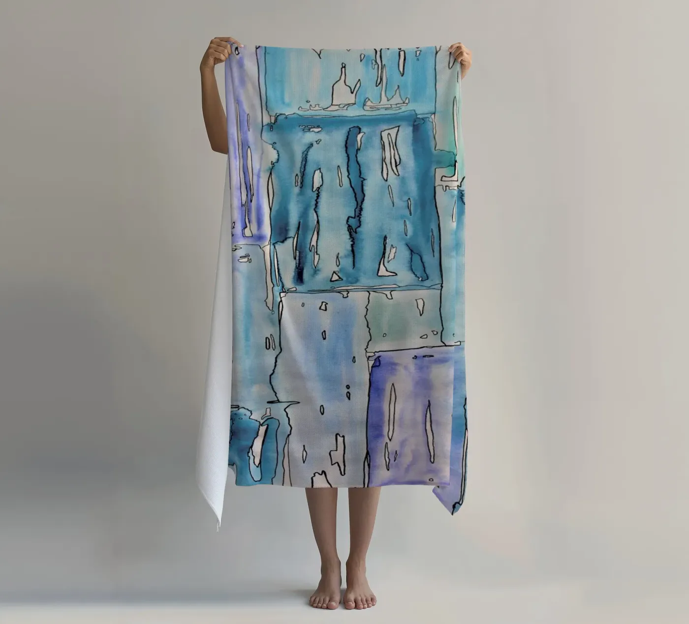 COLOUR-CODE BLUE beach towel by FRITSCH&FRITSCH