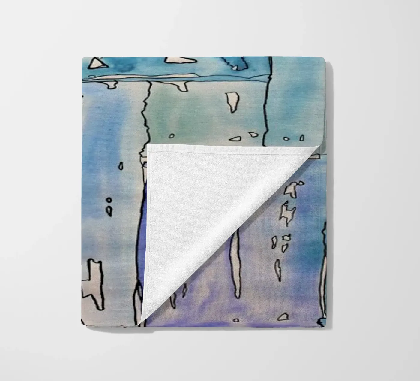 COLOUR-CODE BLUE beach towel by FRITSCH&FRITSCH