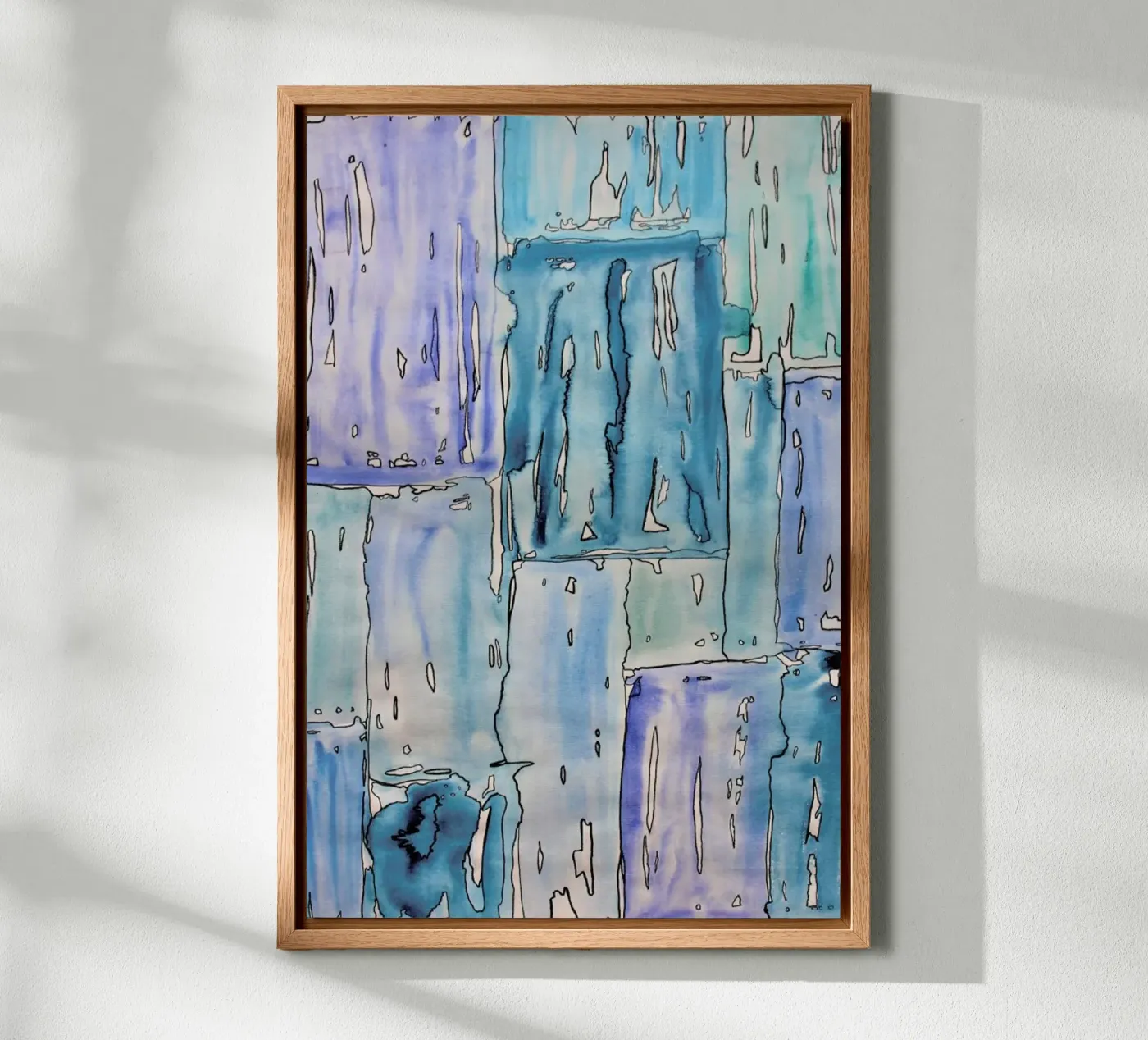 COLOUR-CODE BLUE Leinwand von FRITSCH&FRITSCH