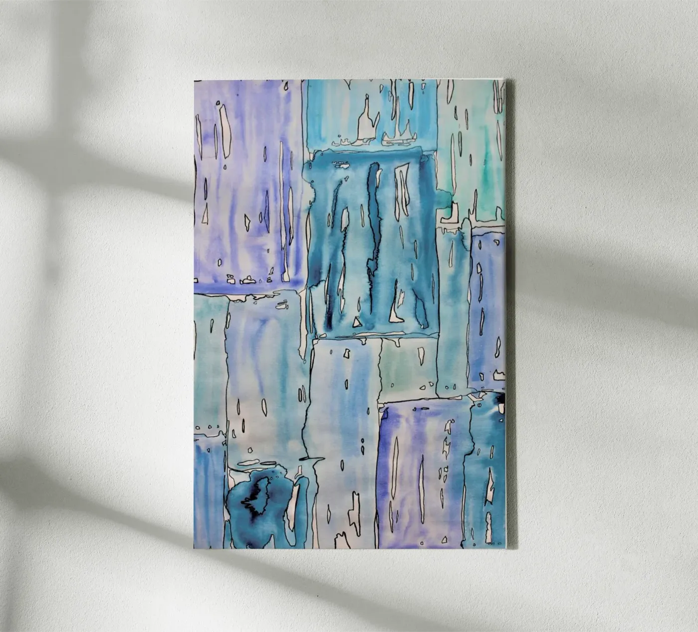 COLOUR-CODE BLUE Leinwand von FRITSCH&FRITSCH