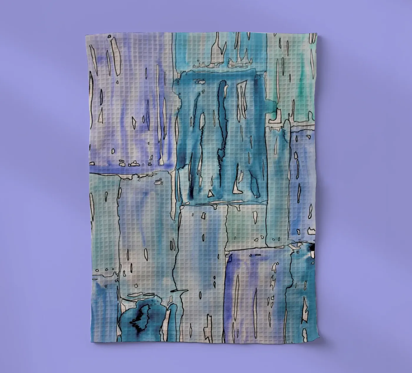 COLOUR-CODE BLUE torchon de FRITSCH&FRITSCH