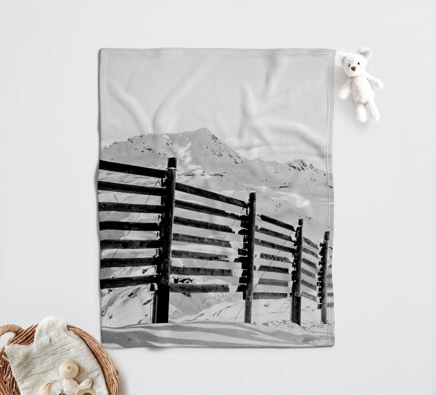 Going Down Hill fleecedeken van Victoria Frost