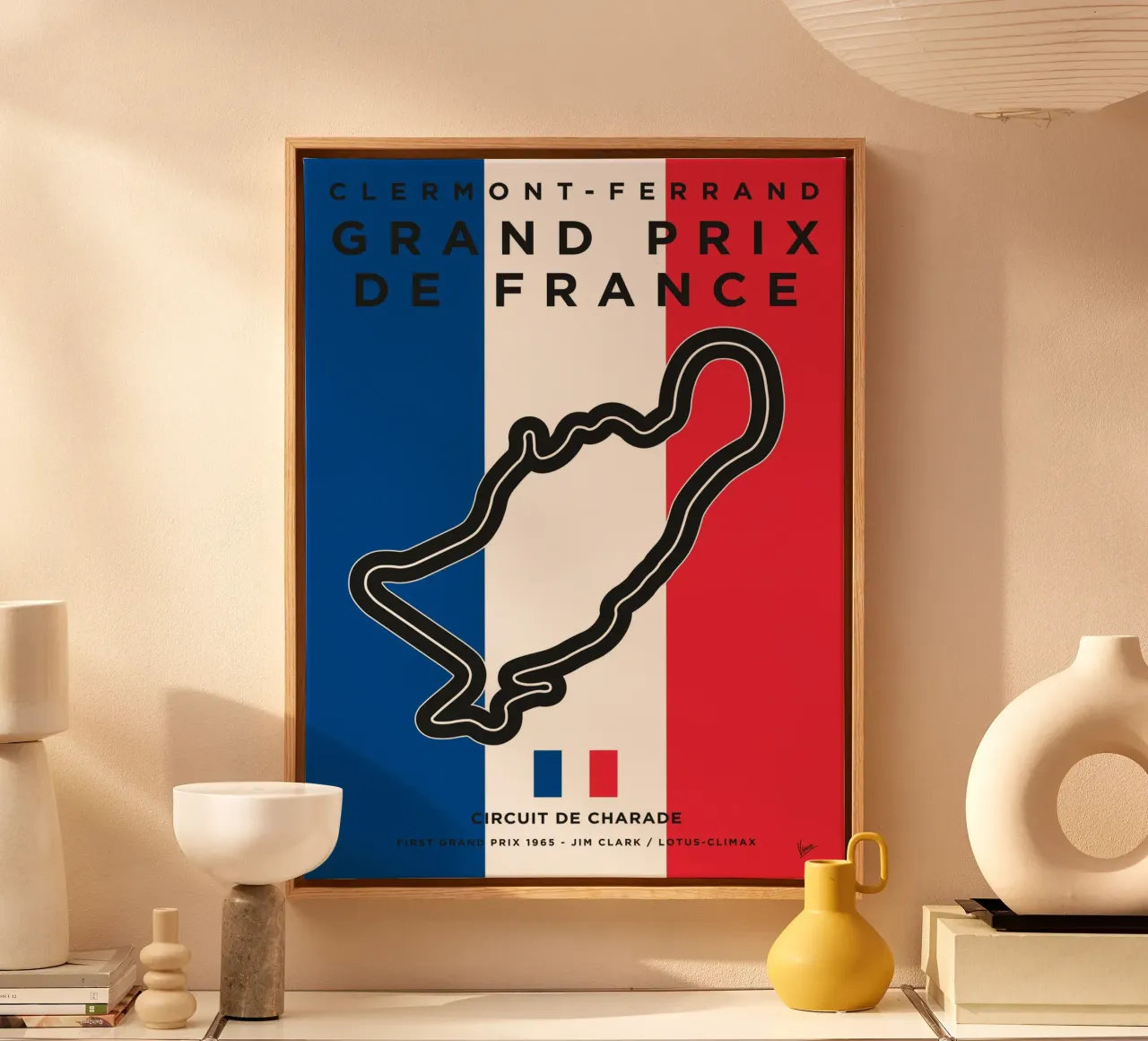 1965 F1 Charade Race Track tela da Formula Art