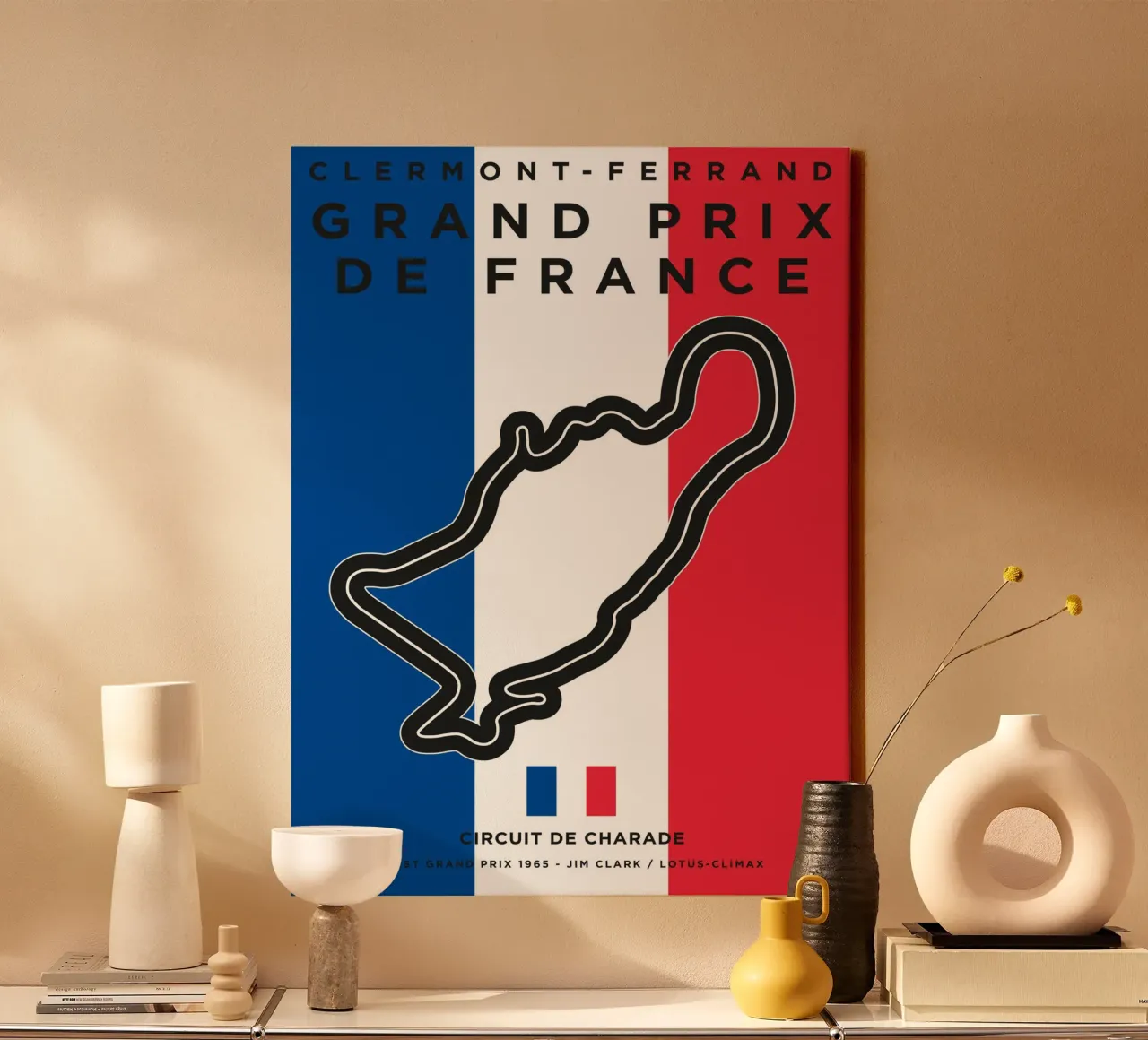 1965 F1 Charade Race Track tela da Formula Art