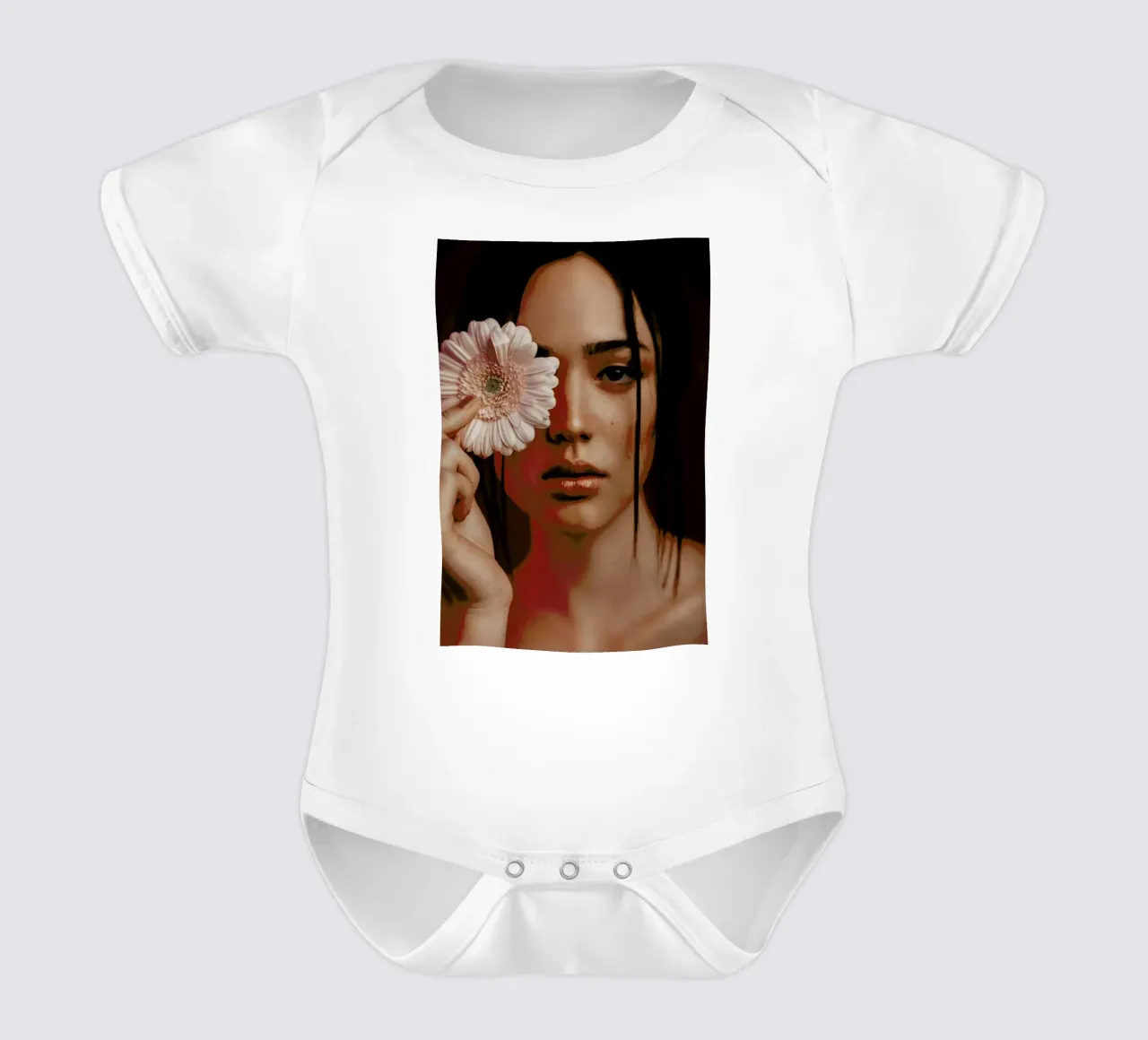 Flower II body neonato maniche corte da Sebastian Hilgetag