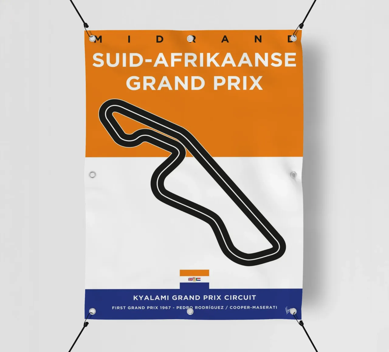 1967 F1 KYALAMI Track telo in pvc da Formula Art