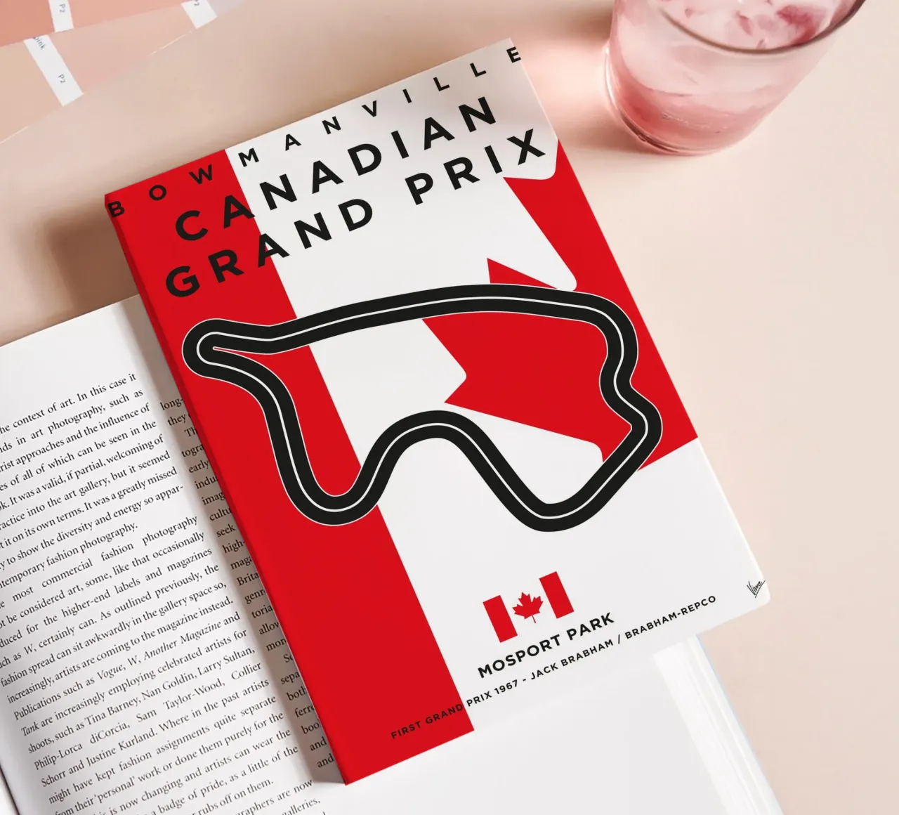1967 F1 Mosport Park Race Track diario da Formula Art