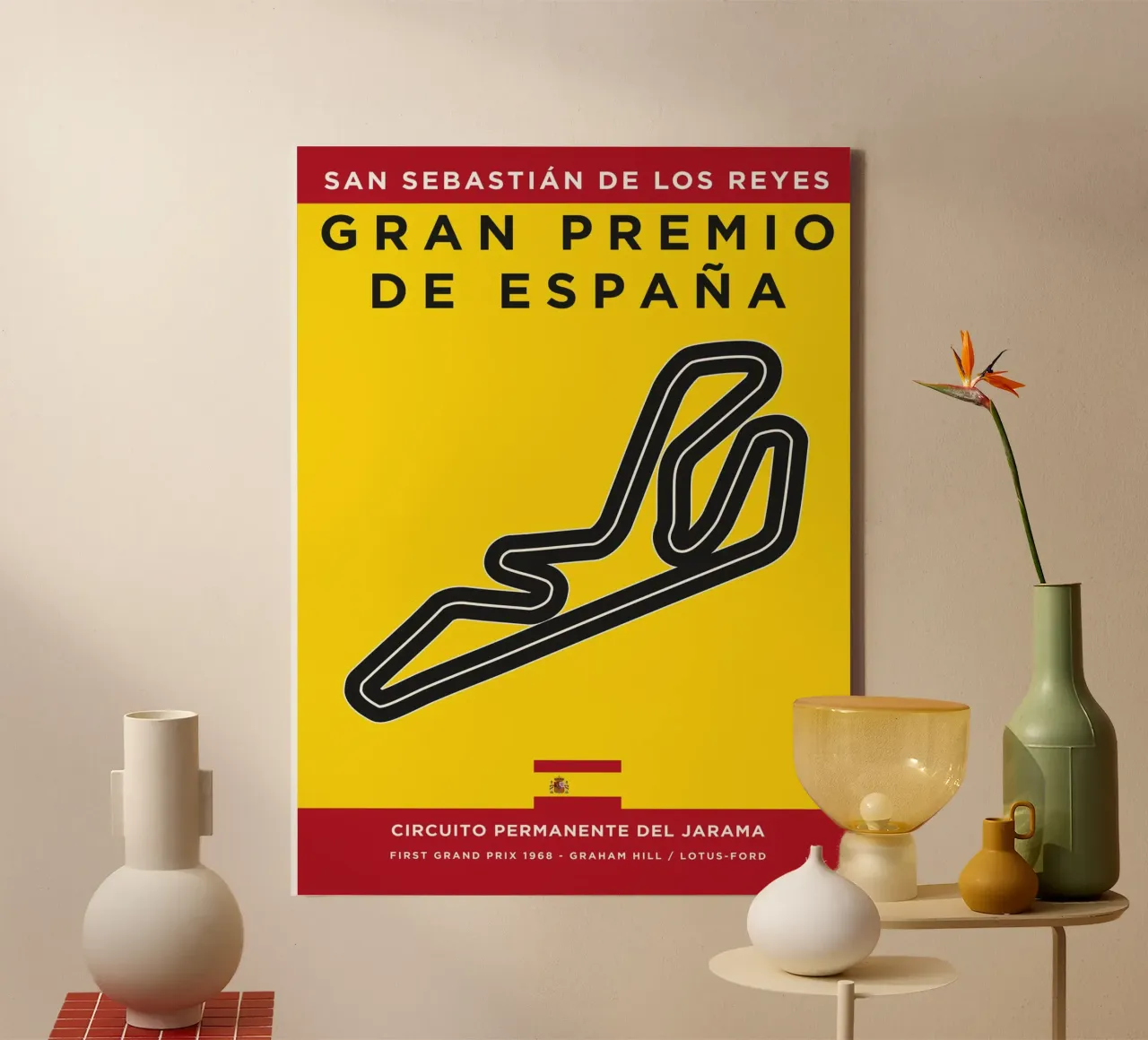1968 F1 JARAMA Race Track tela da Formula Art