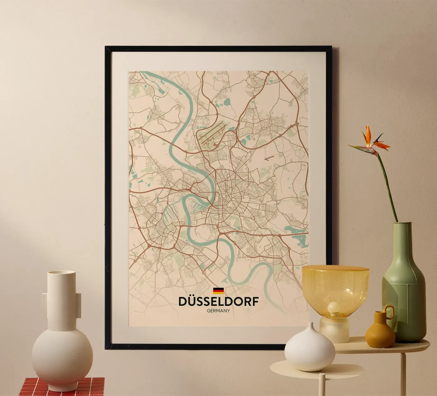 Dusseldorf DE poster da Jacob W MICKELSON