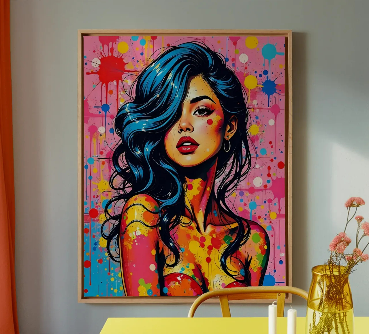 Stijl_A_15 canvas met Baklijst van AI-Portraits by LK