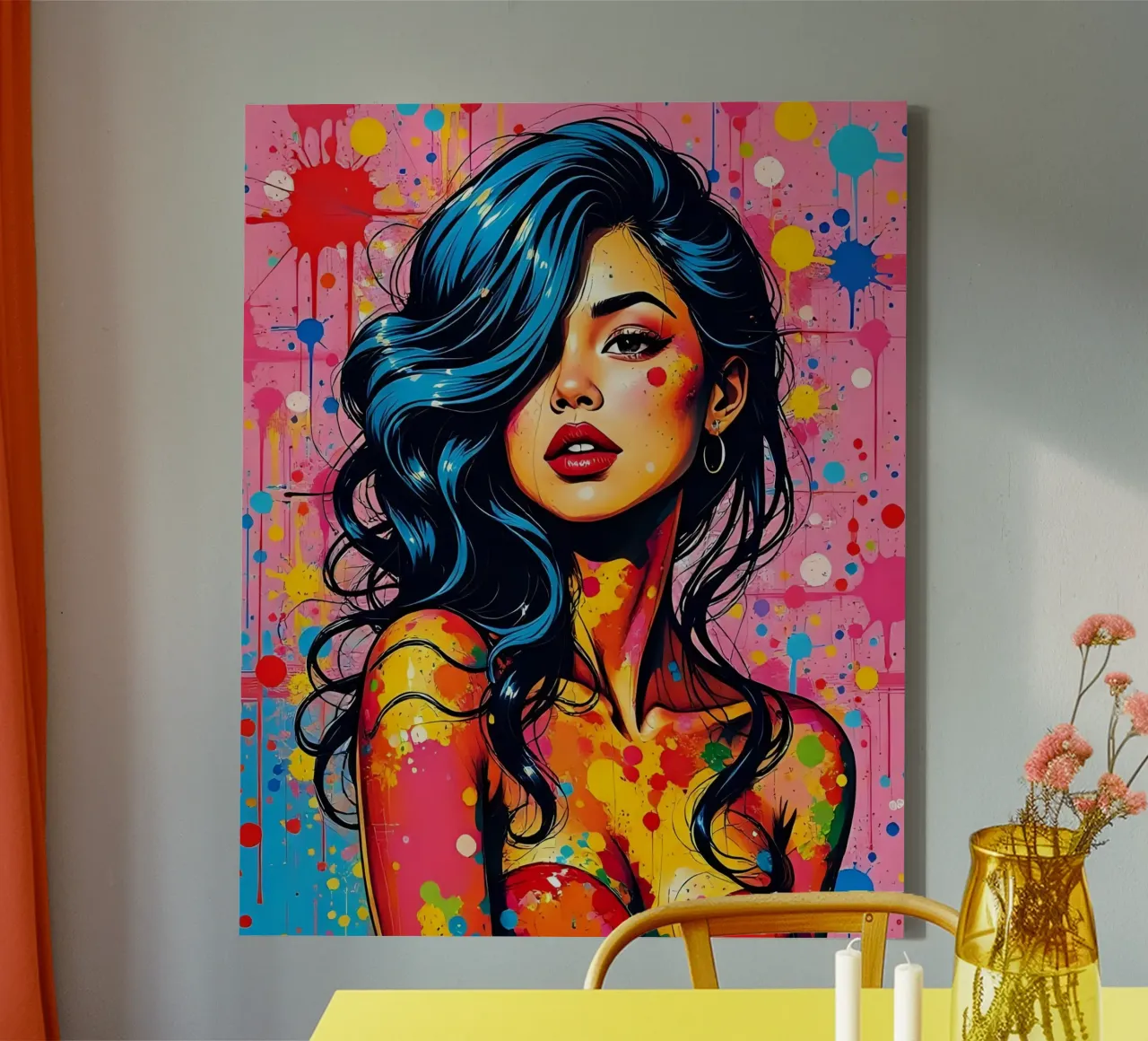 Stijl_A_15 canvas met Baklijst van AI-Portraits by LK