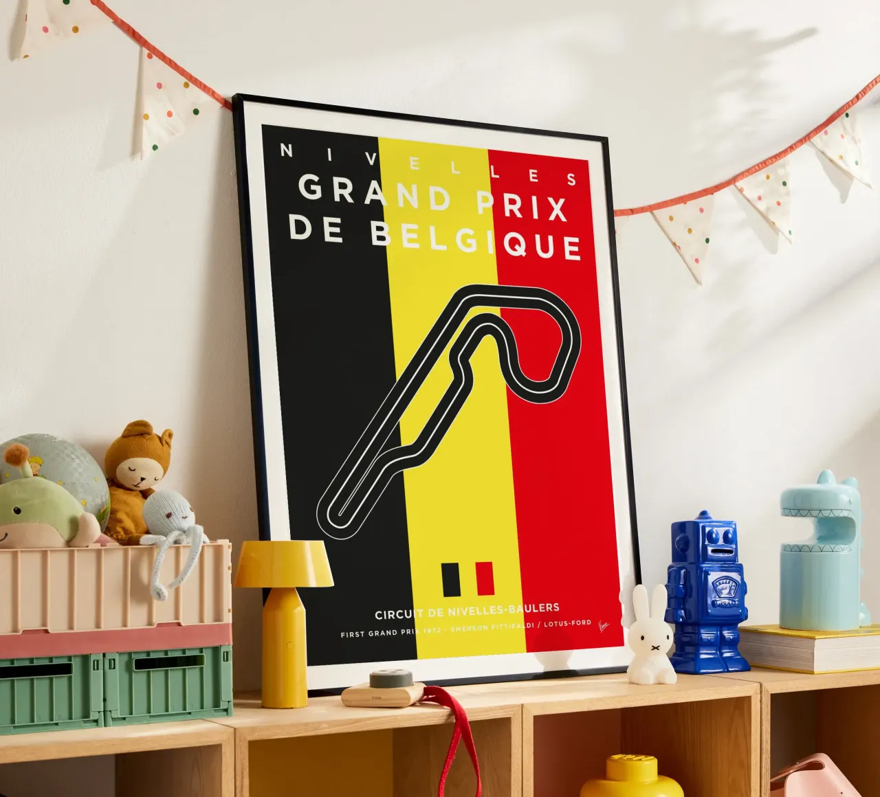 1972 F1 Nivelles Race Track carta hahnemühle da Formula Art