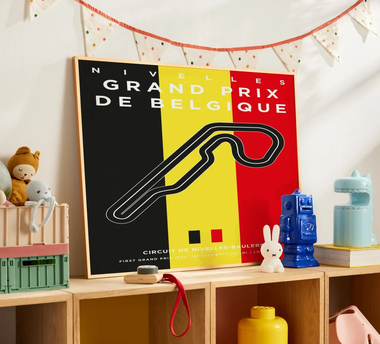 1972 F1 Nivelles Race Track carta hahnemühle da Formula Art
