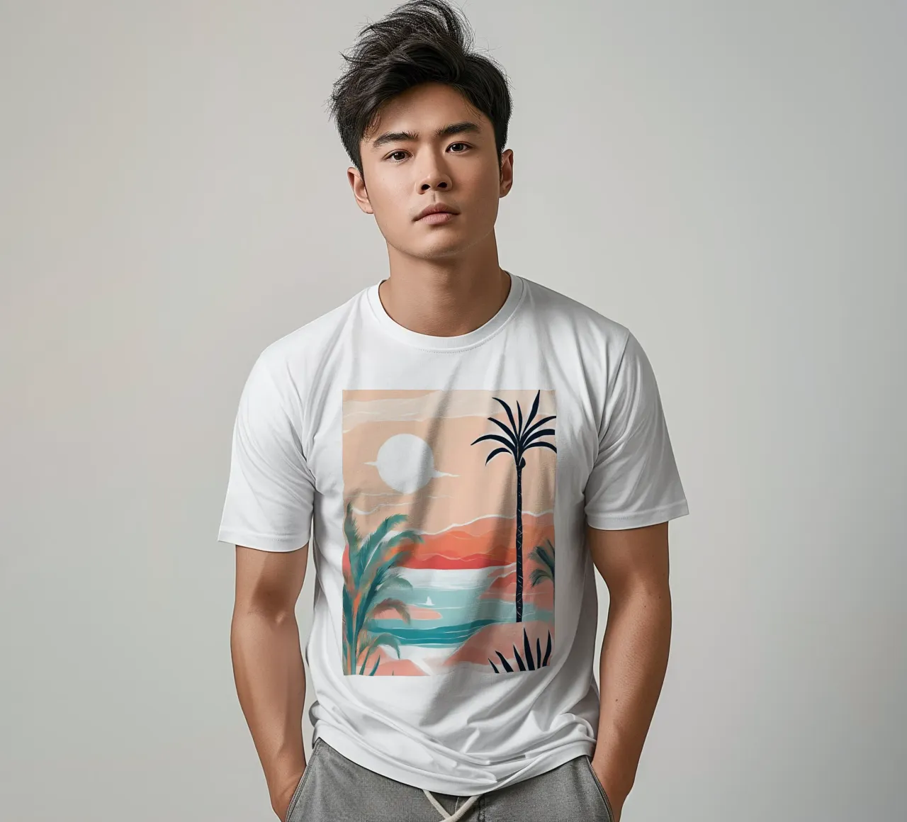 Summer beach t-shirt da Ohkimiko
