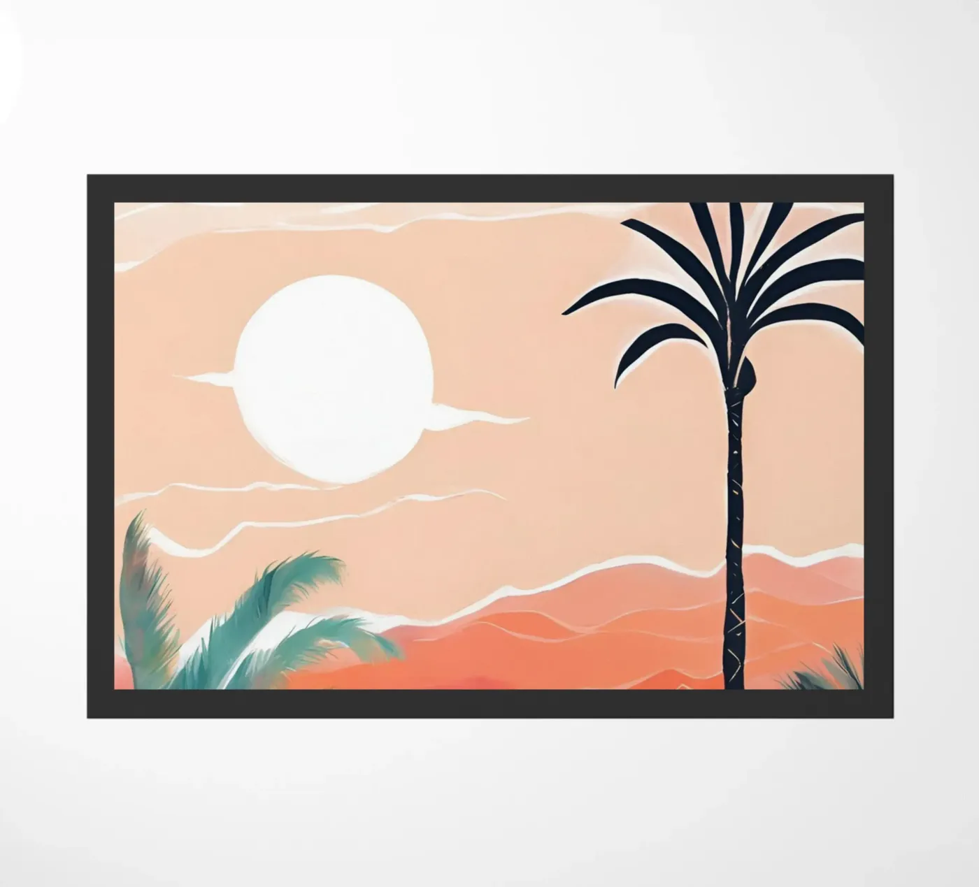 Summer beach deurmat van Ohkimiko