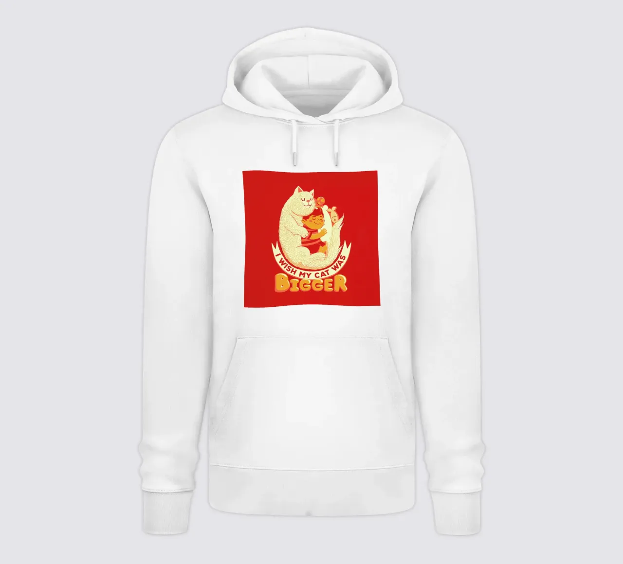 I Wish My Cat Was Bigger felpa con cappuccio da Tobe Fonseca