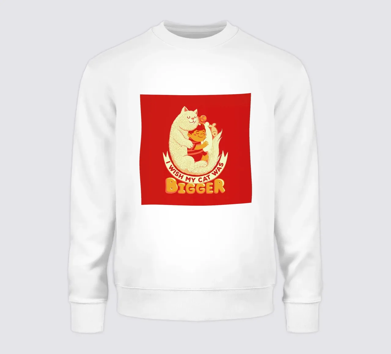 I Wish My Cat Was Bigger sweatshirt van Tobe Fonseca
