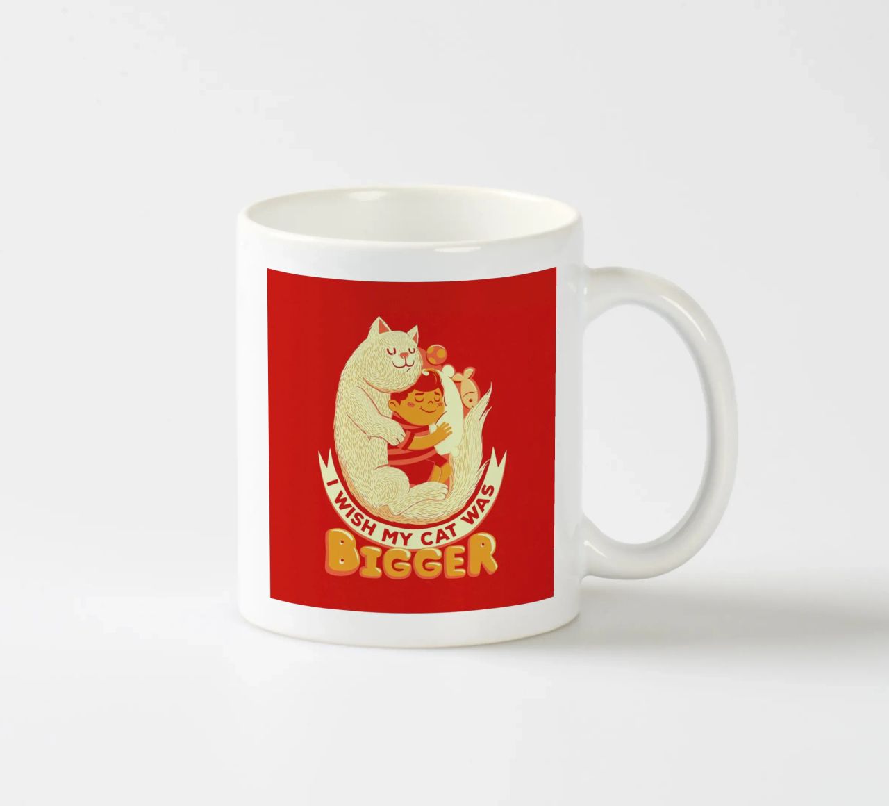 I Wish My Cat Was Bigger tazza in ceramica da Tobe Fonseca