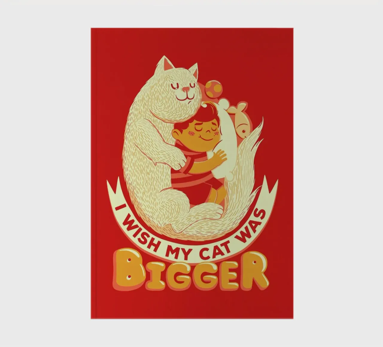I Wish My Cat Was Bigger notebook by Tobe Fonseca