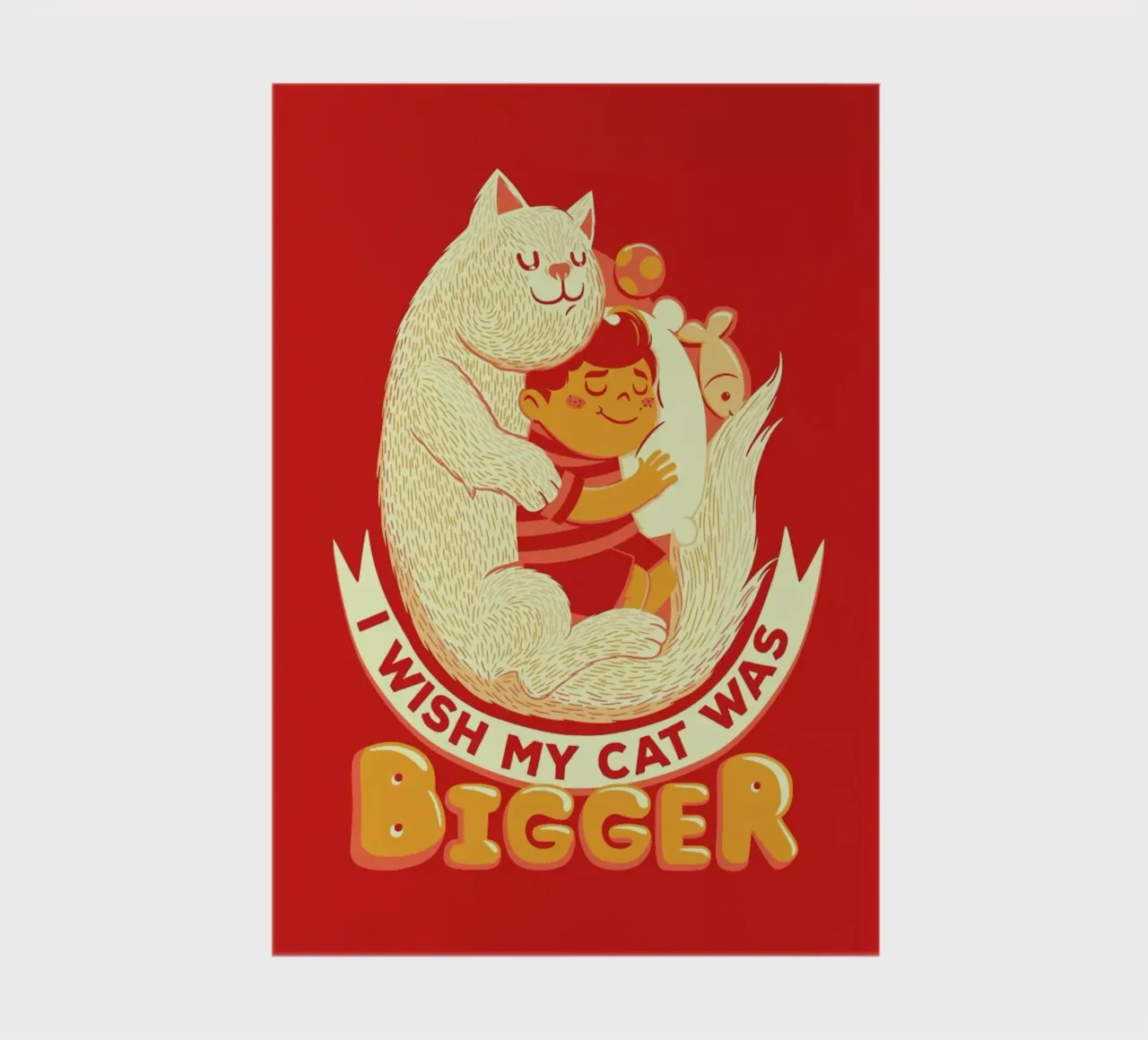 I Wish My Cat Was Bigger notebook by Tobe Fonseca