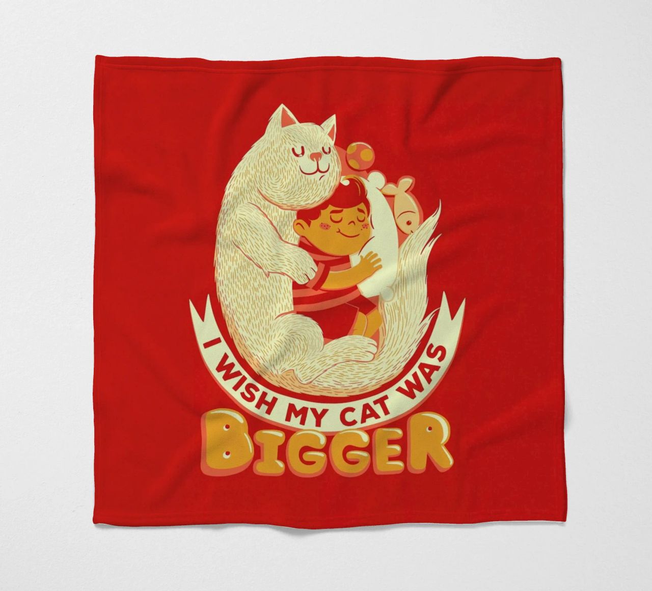 I Wish My Cat Was Bigger coperta in pile da Tobe Fonseca