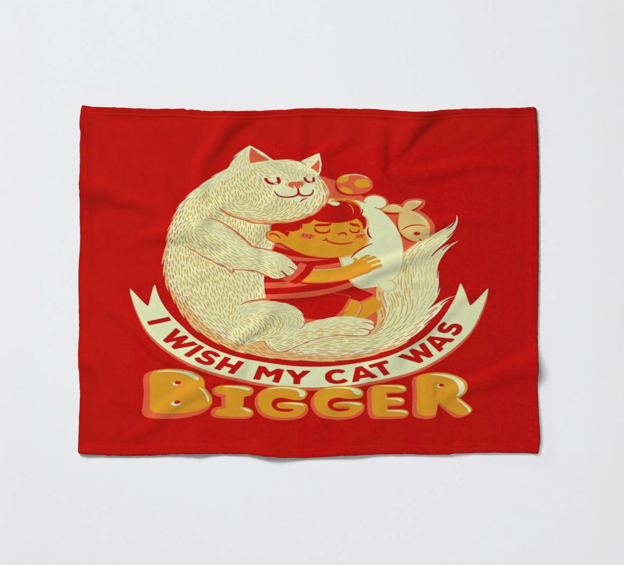 I Wish My Cat Was Bigger coperta in pile da Tobe Fonseca