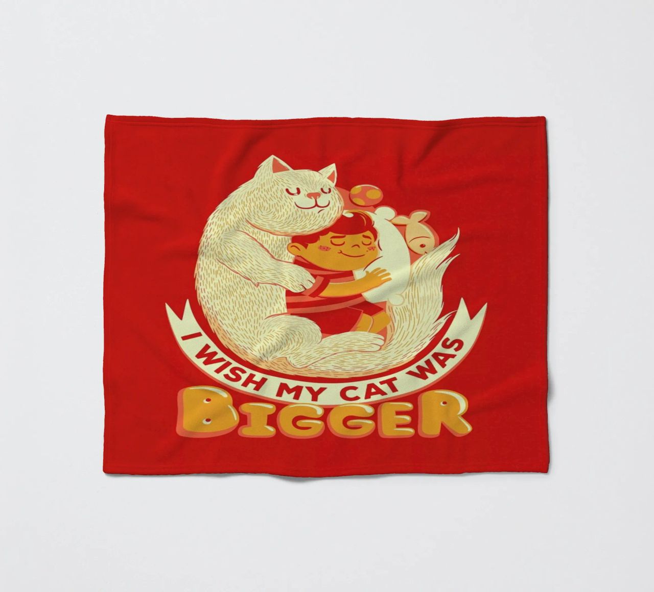 I Wish My Cat Was Bigger coperta in pile da Tobe Fonseca