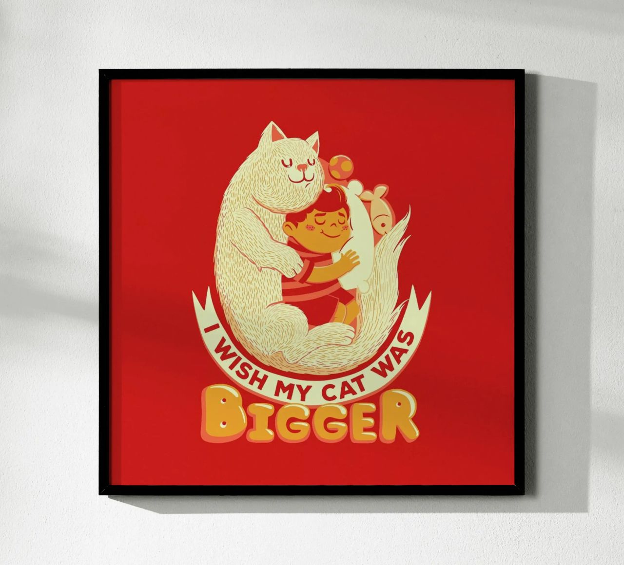 I Wish My Cat Was Bigger carta hahnemühle da Tobe Fonseca