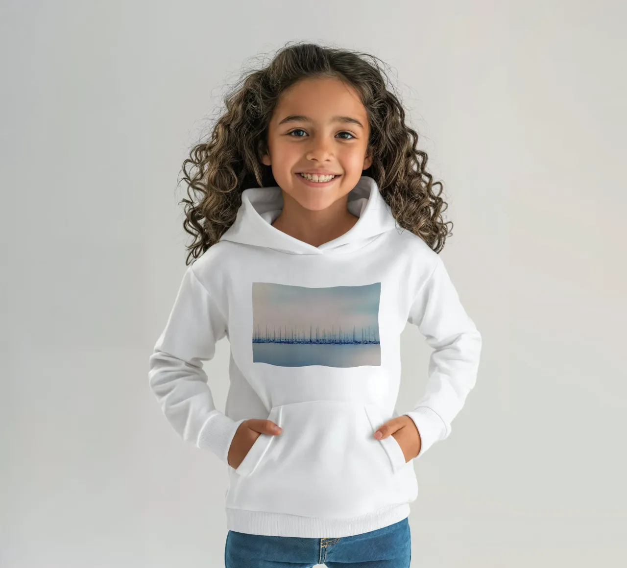 Sails felpa bambino con cappuccio da Robin Delean