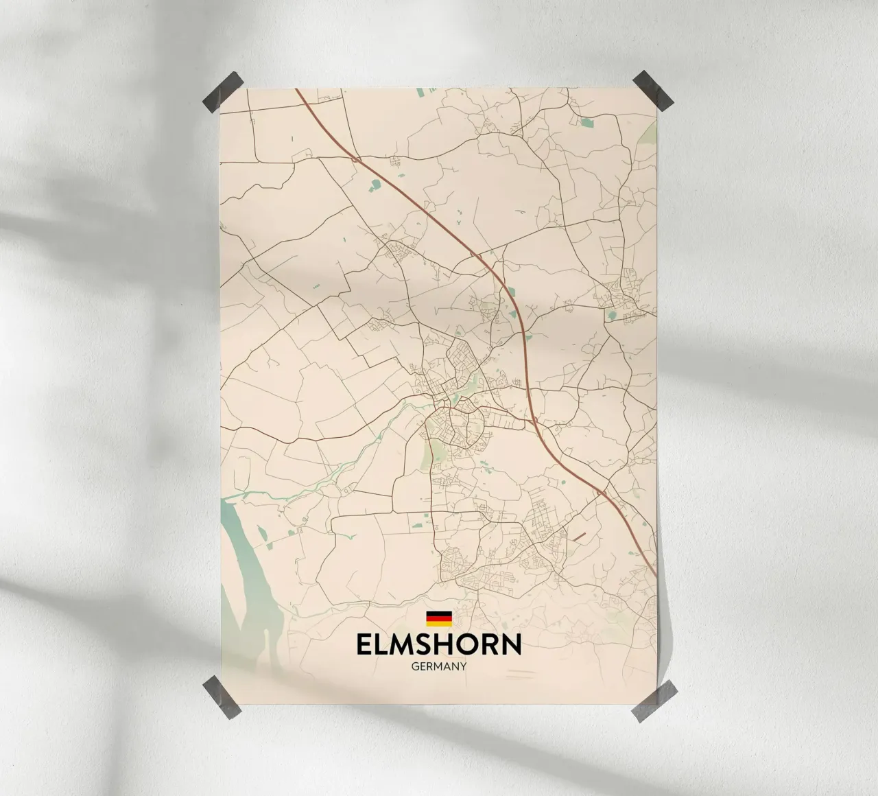 Elmshorn DE poster con telaio in plastica da Jacob W MICKELSON