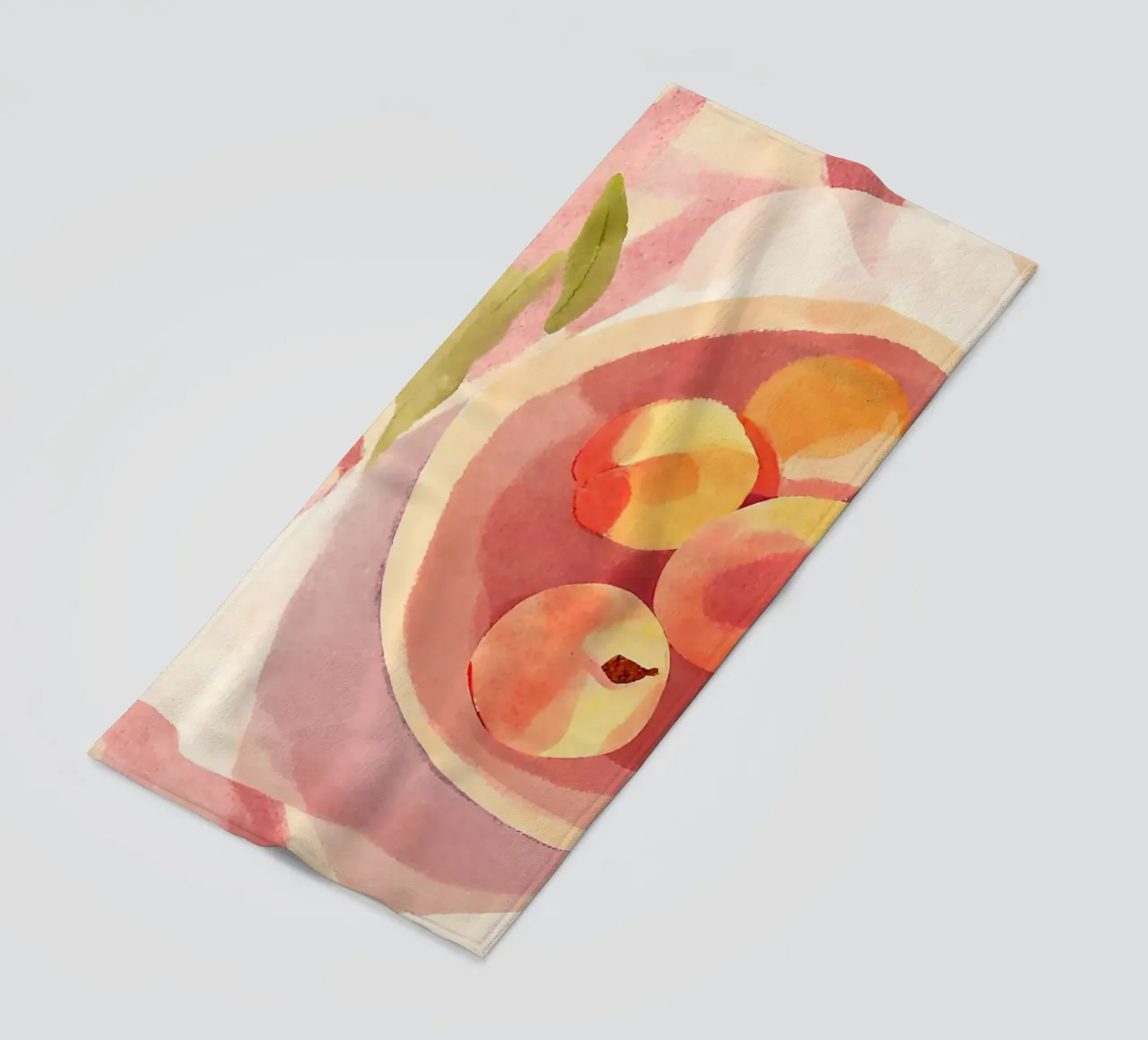 I love Peaches beach towel by Ohkimiko
